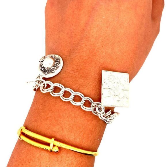 925 Weight Watcher Charm Bracelet - Picture 4 of 5